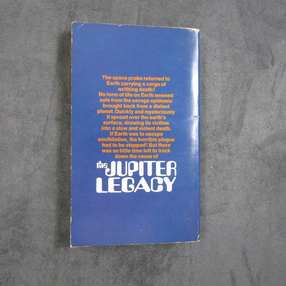 Bantam Book The Jupiter Legacy Harry Harrison OS Blue Sci-Fi Paperback 1970